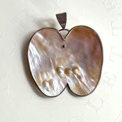 3" DTR Silver 925 Shell Pendant