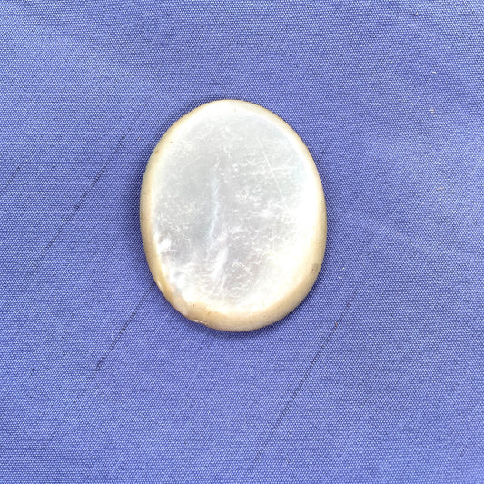 Mother of Pearl Antique Oval Brooch 2" Pin